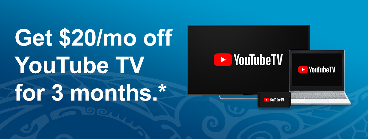 Get $20/mo off YouTube TV for 3 months